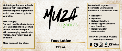 MUZA Organics Face Lotion