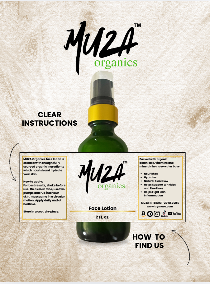 MUZA Organics Face Lotion